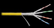 Nikomax Кабель S/FTP 4 пары, категория 7а, одножильный, внутренний, 500м NKL 4375C-YL