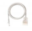 Nikomax Коммутационный шнур U/UTP 4 пары, Кат.5е (Класс D), 100МГц, 110-RJ45/8P8C, T568B, колпачок с защитой защелки, многожильный, NMC-PC4UD05B-030-C-GY