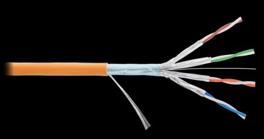 Фотография товара 'Nikomax Кабель F/FTP 4 пары, категория 6а, одножильный, внутренний, 500м NKL 4355C-OR'