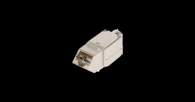 Фотография товара 'Nikomax Модуль-вставка с угловыми портами, экранированный, категория 6a NMC-KJSA2-AN-MT'