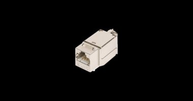 Фотография товара 'Nikomax Модуль-вставка с угловыми портами, экранированный, категория 6a NMC-KJSA2-FT-MT'