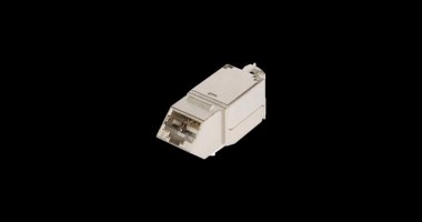 Фотография товара 'Nikomax Модуль-вставка, угловой, экранированный, категория 6 NMC-KJSE2-AN-MT'