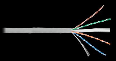 Фотография товара 'Nikomax Кабель U/UTP 4 пары, категория 6, одножильный, внутренний, 305м NKL 4140C-GY'
