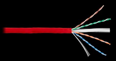 Фотография товара 'Nikomax Кабель U/UTP 4 пары, категория 6, одножильный, внутренний, 305м NKL 4140C-RD'