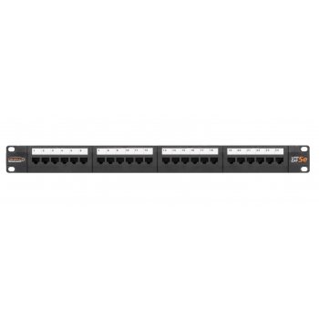 Фотография товара 'Nikomax Коммутационная панель 19, 1U, категория 6, 250МГц, RJ45/8P8C, 110/KRONE, T568A/B NMC-RP24UE2-ES-1U-BK'