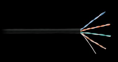 Фотография товара 'Nikomax Кабель U/UTP 4 пары, категория 5е, одножильный, внутренний/внешний, 305м NKL 4100C-BK'