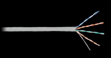 Фотография товара 'Nikomax Кабель U/UTP 4 пары, категория 5е, одножильный, внутренний, 305м NKL 4100C-GY'