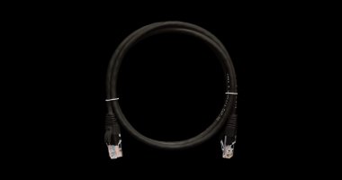 Фотография товара 'Nikomax Коммутационный шнур U/UTP 4 пары, категория 5е, многожильный, 0,3м NMC-PC4UD55B-003-C-BK'