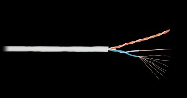 Фотография товара 'Nikomax Кабель U/UTP 2 пары, категория 5, внутренний, многожильный, 305м NKL 2010C-GY'