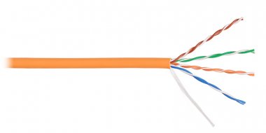 Фотография товара 'Nikomax Кабель U/UTP 4 пары, категория 5e, внутренний, одножильный, 305м NKL 9100C-OR'