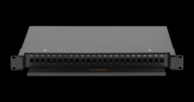 Фотография товара 'Nikomax Оптический кросс 19, 1U, до 24 SC портов или 48 LC портов NMF-RP24SC-TS-P-1U-BK'