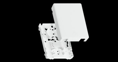 Фотография товара 'Nikomax Корпус волоконно-оптической настенной розетки, до 2 портов SC или LC NMF-WO2-BLANK-CP-WT'