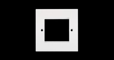 Фотография товара 'Nikomax Лицевая панель под 1 вставку 50х50 мм, британского формата NMC-PL1PB-WT'