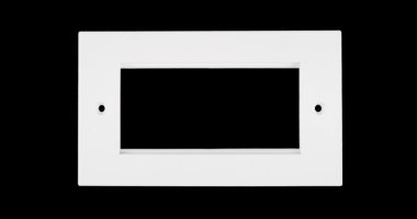 Фотография товара 'Nikomax Лицевая панель под 2 вставки 50х50 мм, британского формата NMC-PL2PB-WT'