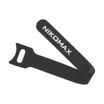 Фотография товара 'Nikomax Стяжка-липучка с мягкой пряжкой, 210х16 мм, для пучков до 50 мм NMC-CTV210-16-SB-BK-10'