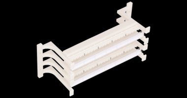 Фотография товара 'Nikomax Настенный блок 110 типа, 100 пар, с ногами и cъемной этикеткой NMC-CB110-100L'