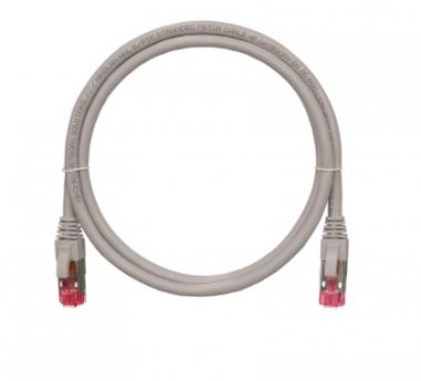 Фотография товара 'Nikomax Коммутационный шнур S/FTP 4 пары, Кат.6a (Класс Ea), 500МГц, 2хRJ45/8P8C, T568B, заливной, NMC-PC4SA55B-001-GY'