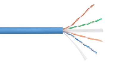 Фотография товара 'Nikomax Кабель U/UTP 4 пары, Кат.6a (Класс Eа), тест по ISO/IEC, 500МГц, одножильный, BC (чистая медь), 23AWG (0,57мм), внутренний, LSZH нг(А)-HFLTx, NKL 4155C-IB'