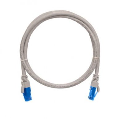 Фотография товара 'Nikomax Коммутационный шнур U/UTP 4 пары, Кат.6 (Класс E), 250МГц, 2хRJ45/8P8C, T568B, заливной, NMC-PC4UE55B-001-GY'