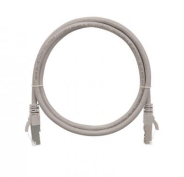 Фотография товара 'Nikomax Коммутационный шнур F/UTP 4 пары, Кат.5е (Класс D), 100МГц, 2хRJ45/8P8C, T568B, заливной, NMC-PC4SD55B-001-C-GY'