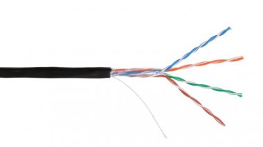 Фотография товара 'Nikomax Кабель U/UTP 4 пары, Кат.5e (Класс D), тест по ISO/IEC, 100МГц, одножильный, BC (чистая медь), 24AWG (0,49мм), внешний, PE до -60С, NKL 2600B-BK'