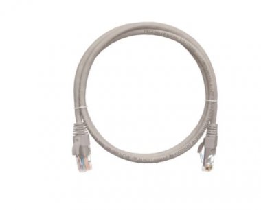 Фотография товара 'Nikomax Коммутационный шнур U/UTP 4 пары, Кат.5е (Класс D), 100МГц, 2хRJ45/8P8C, T568B, заливной, NMC-PC4UD55B-001-C-GY'