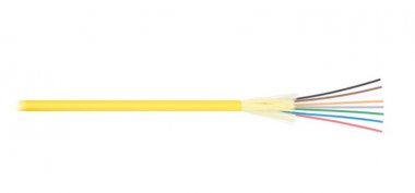 Фотография товара 'Nikomax Кабель волоконно-оптический, 2 волокна, одномодовый 9/125мкм, стандарта OS2, внутренний, NKL-F-002S2I-00C-YL'