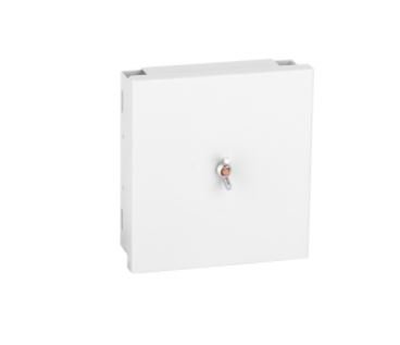 Фотография товара 'Nikomax Оптический кросс настенный, до 4 SC портов или 8 LC портов, стальной, с ложементом, NMF-WP04SC-OP-ES-GY'