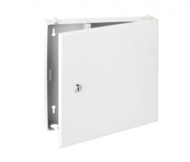 Фотография товара 'Nikomax Оптический кросс настенный, до 16 SC портов или 32 LC портов, стальной, с ключом, NMF-WP16SC-IP-ES-GY'