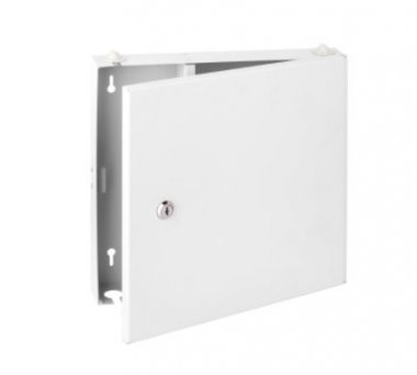 Фотография товара 'Nikomax Оптический кросс настенный, до 16 FC/ST портов, стальной, с ключом, NMF-WP16FC-IP-ES-GY'