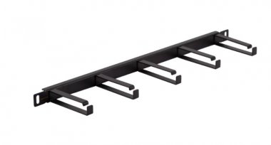 Фотография товара 'Nikomax Кабельный органайзер NIKOMAX 19", 0,5U, глубина колец 80мм, металлический, NMC-OK800-HU-BK-2'