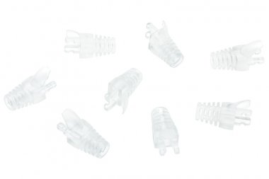 Фотография товара 'Nikomax Защитный колпачок для коннекторов RJ45, под кабели диметром 6,5 мм NMC-RJBOOT65A-TR-100'