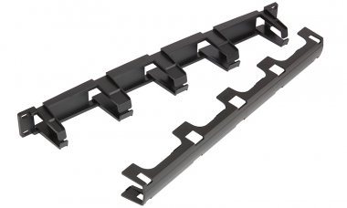 Фотография товара 'Nikomax Кабельный органайзер 19, 1U, пластиковый, с крышкой, глубина колец 70 мм NMC-OP700C'