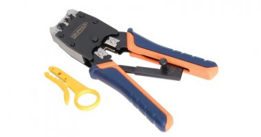 Фотография товара 'Nikomax Устройство обжимное професcиональное RJ-45/8P8C, RJ-12/6P6C, RJ-11/6P4C NMC-500R'