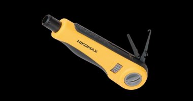 Фотография товара 'Nikomax Устройство для заделки витой пары, ударного типа, Twist-Lock, без ножа, регулировка силы удара NMC-3640R'