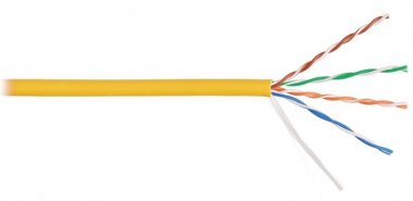 Фотография товара 'Nikomax Кабель U/UTP 4 пары, категория 5e, одножильный, внутренний, 305м NKL 9100C-YL'