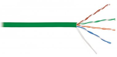 Фотография товара 'Nikomax Кабель U/UTP 4 пары, категория 5e, одножильный, внутренний, 305м NKL 9100C-GN'