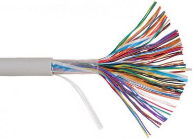 Фотография товара 'Nikomax Кабель U/UTP 50 пар, категория 3, одножильный, внутренний, 1м NKL 6125A-GY-M-A024'