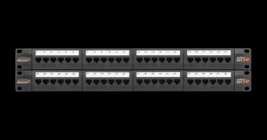 Фотография товара 'Nikomax Коммутационная панель 19, 2U, категория 5e, 100МГц, RJ45/8P8C, T568A/B NMC-RP48UD2-AN-2U-BK'