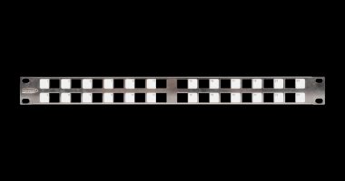 Фотография товара 'Nikomax Коммутационная панель 19, 1U, наборная, под 24 угловых модуля Keystone серии AN NMC-RP24-BLANK-AN-1U-MT'