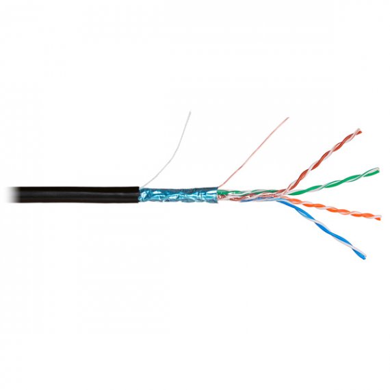 Фотография товара 'Nikomax Кабель U/UTP 4 пары, категория 5e, одножильный, внешний, 305м NKL 4700B-BK'