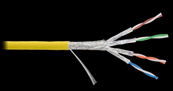 Фотография товара 'Nikomax Кабель S/FTP 4 пары, категория 7а, одножильный, внутренний, 500м NKL 4375C-YL'