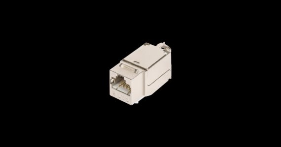 Фотография товара 'Nikomax Модуль-вставка с угловыми портами, экранированный, категория 6a NMC-KJSA2-FT-MT'