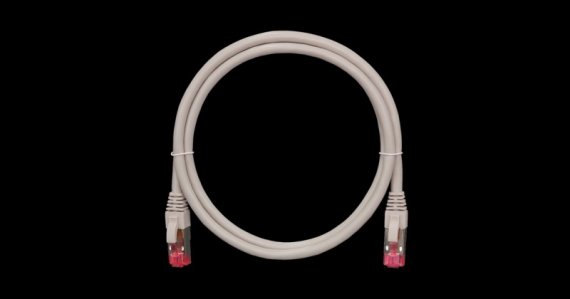 Фотография товара 'Nikomax Коммутационный шнур S/FTP 4 пары, категория 6a, многожильный, 0,3м NMC-PC4SA55B-003-GY'