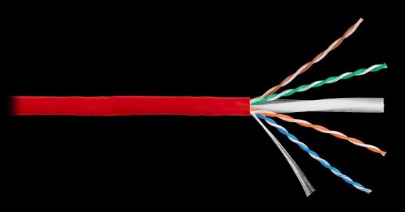 Фотография товара 'Nikomax Кабель U/UTP 4 пары, категория 6, одножильный, внутренний, 305м NKL 4140C-RD'