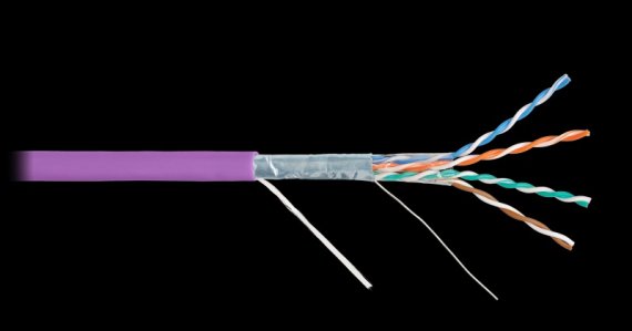 Фотография товара 'Nikomax Кабель F/UTP 4 пары, категория 5е, одножильный, внутренний, 305м NKL 4200C-VL'