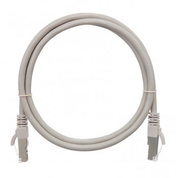 Фотография товара 'Nikomax Патч-корд U/UTP 4 пары, категория 5е, 100МГц, 2хRJ45/8P8C, T568B NMC-PC4SD55B-003-GY'