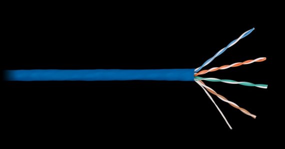 Фотография товара 'Nikomax Кабель U/UTP 4 пары, категория 5е, одножильный, внутренний, 305м NKL 4100C-BL'