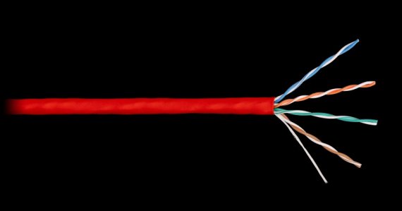 Фотография товара 'Nikomax Кабель U/UTP 4 пары, категория 5e, одножильный, внутренний, 305м NKL 4100C-RD'