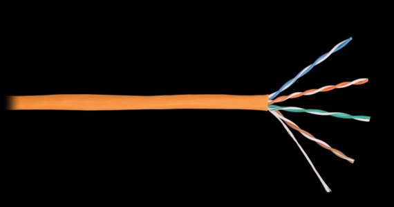 Фотография товара 'Nikomax Кабель U/UTP 4 пары, категория 5e, одножильный, внутренний, 100м NKL 2101C-OR'